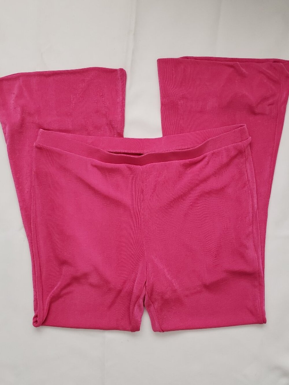 Wild Fable size XL bright pink pull on flare bell bottom pants stretch lounge